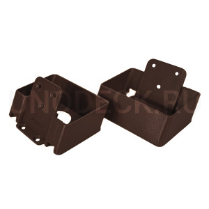 Комплект крепления перил прямое Unodeck Венге 95х50х30 мм (2 шт.)