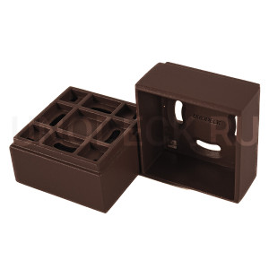 Крепление балясины прямое Unodeck Венге 55х55х30 мм