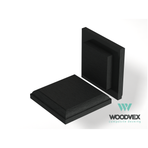 Крышка столба из ДПК Woodvex верхняя Графит 125х125 мм