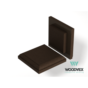 Крышка столба из ДПК Woodvex верхняя Венге 140х140 мм