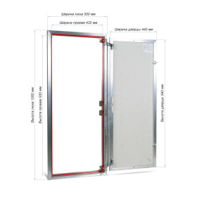 Люк распашной EuroFORMAT-R 4 поколения ЕТР 50х100