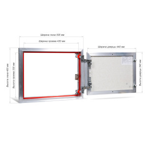 Люк распашной EuroFORMAT-R 4 поколения ЕТР 50х40