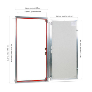 Люк распашной EuroFORMAT-R 4 поколения ЕТР 60х120