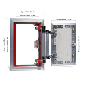 Люк распашной EuroFORMAT-R АТР 20х30