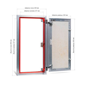 Люк распашной EuroFORMAT-R АТР 30х60