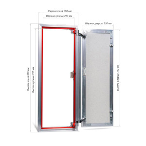 Люк распашной EuroFORMAT-R АТР 30х80