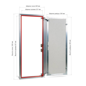 Люк распашной EuroFORMAT-R АТР 40х100