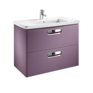 Мебель ROCA The Gap 80 см, фиолетовая, комплект подвес. тумба с раковиной