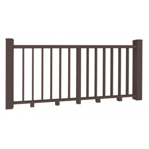 Ограждение из ДПК Terrapol 1281 Орех Милано