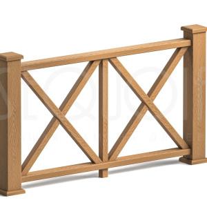 Ограждение Sequoia Evolution 3D Эдинбург Nature 1000х1740 мм