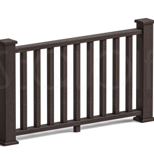 Ограждение Sequoia Evolution 3D Рагланг Brown 1000х1740 мм