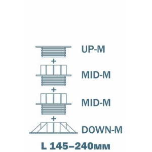 Опора регулируемая Level L3 145-240 мм