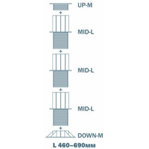Опора регулируемая Level L7 390-660 мм