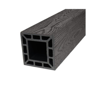 Опорный столб Bulros Чёрный 120х120х3000 мм