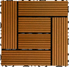 Садовый паркет из ДПК MasterDeck Тик 25х300х300 мм