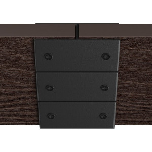 Соединительный элемент Holzhof 180град. для клумб 25х150 мм Чёрный