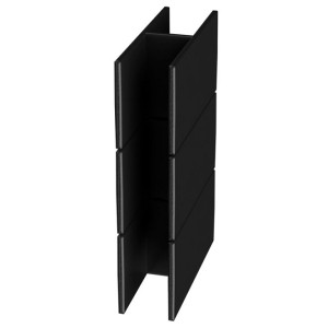 Соединительный элемент Holzhof 180град. для клумб 25х150 мм Чёрный