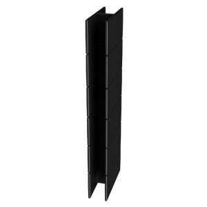 Соединительный элемент Holzhof 180град. для клумб 25х300 мм Чёрный