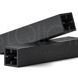 Столб опорный Sequoia Evolution 3D Black 120х120х3000 мм