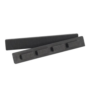 Торцевая заглушка Polivan Чёрная 18х20х140 мм