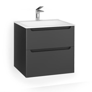 Тумба Laparet Sinergia подвесная 60 см антрацит