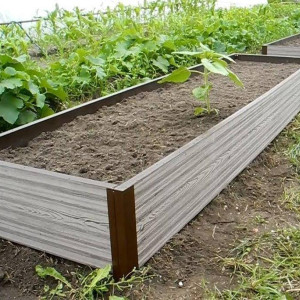 Угловой металлический элемент Holzhof размером для грядок высотой 300х30 мм Коричневый