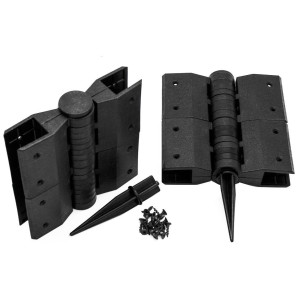 Угловой поворотный элемент Holzhof размером для грядок ПВХ высотой 150х25 мм Чёрный