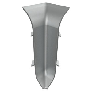 Угол внутренний ПВХ для плинтуса Лука КПл 60-3 серебро