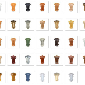 Угол внутренний Royce 58 мм в цвет плинтуса