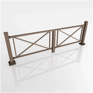 Ограждение из ДПК CM-Railing Тик №2