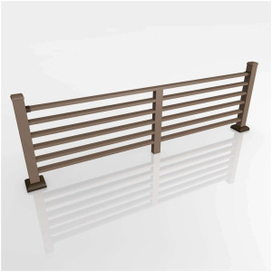 Ограждение из ДПК CM-Railing Тик №5