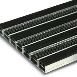 Грязезащитная решётка Forbo Nuway Connect Открытая 17 мм Щетка и Резина