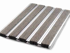 Грязезащитная решётка Forbo Tuftiguard Classic 17 мм Щетка одинарная и скребок ПВХ