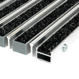 Грязезащитная решётка Notrax Status 20 мм Ворс черный Скребок