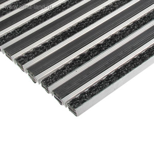 Грязезащитная решётка Notrax Status 20 мм Ворс Резина серая Скребок