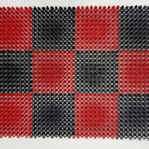 Коврики щетинистые придверные Darvin Травка 40х50 см Red