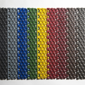 Модульное грязезащитное покрытие Darvin Антикаблук 10 мм Красное