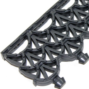 Модульное грязезащитное покрытие Darvin Антикаблук 10 мм Серое м2