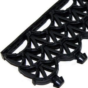 Модульное грязезащитное покрытие Darvin Антикаблук 15 мм Черное м2