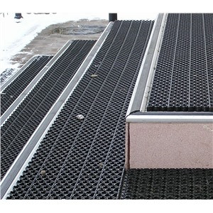 Модульное грязезащитное покрытие Darvin Антикаблук 15 мм Черное м2