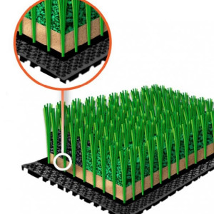 Модульное покрытие Erfolg Sport light Черное 39,5x69,4 см