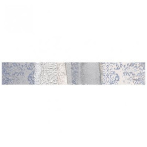 Бордюр Нефрит-Керамика Темари серый  05-01-1-98-05-06-1117-2