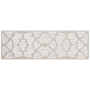 Бордюр Vitra Deja Vu Дамасский Белый, Золотой Матовый 10х30 K942002