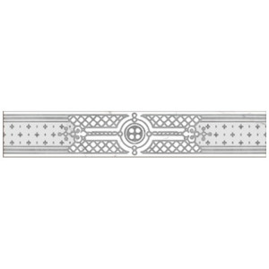 Бордюр Grasaro Classic Marble Фриз Белый G-270/G/f02/7x40