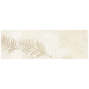Декор Cersanit Atria Вставка бежевая листья 15917 20х44