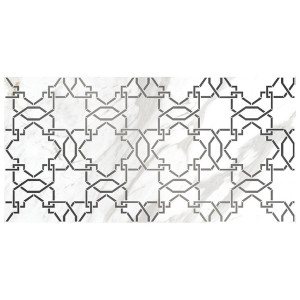 Декор Cersanit Royal Stone Вставка белая узор 16015 29,8х59,8