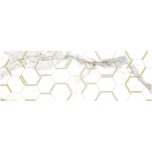 Декор Laparet Adelaida белый 25х75