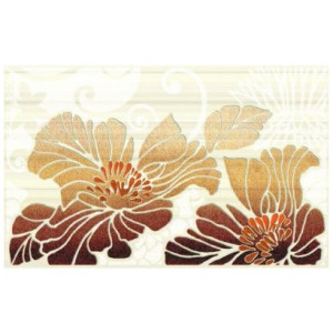 Декор Нефрит-Керамика Кензо коричневый  04-01-1-09-03-15-075-1