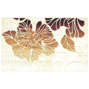 Декор Нефрит-Керамика Кензо коричневый  04-01-1-09-03-15-075-2