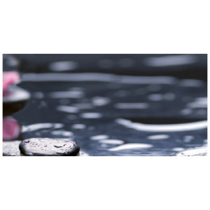 Декор Нефрит-Керамика Орхидея черный (камкень)  04-01-1-10-04-04-162-2